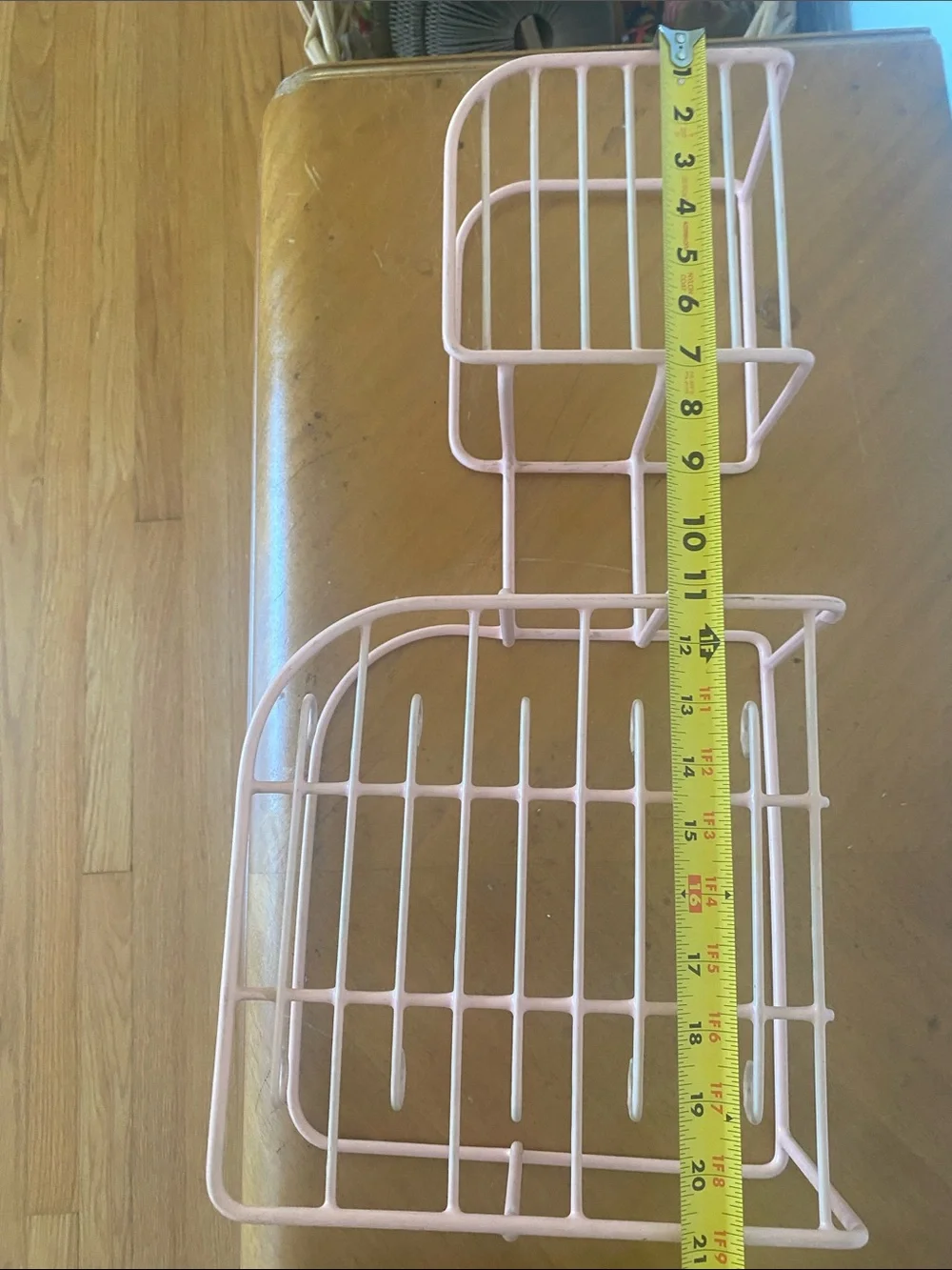 Rubbermaid Pink Vintage Two-Tier Shelf Organizer